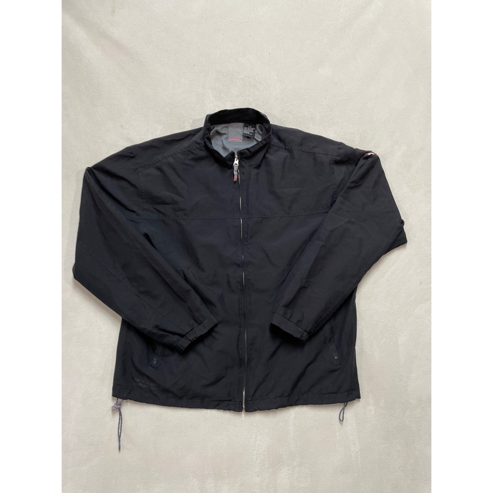 Quiksilver Mens Black Full Zip Windbreaker Jacket Mock Neck Large C178/0.00/8